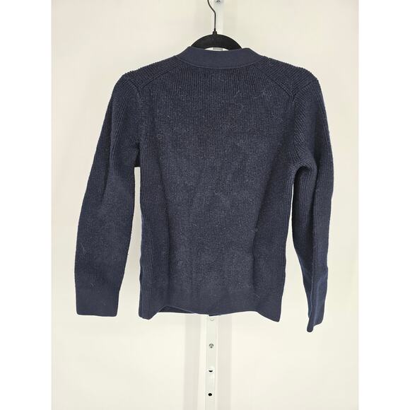 Banana Republic Mens Sz S Cardigan Sweater Navy Blue V Neck Grandpa Sweater - Picture 4 of 4